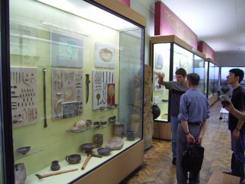 自然史博物館内の考古学関係展示
